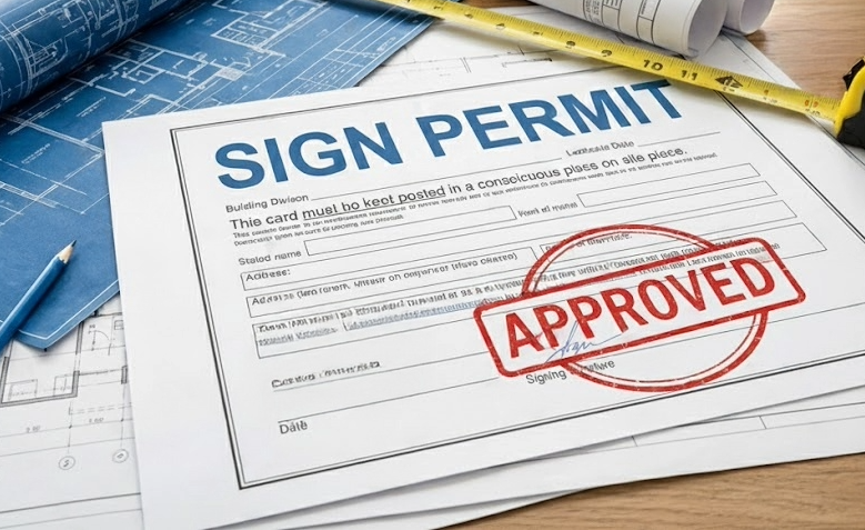 Permit documents and blueprints